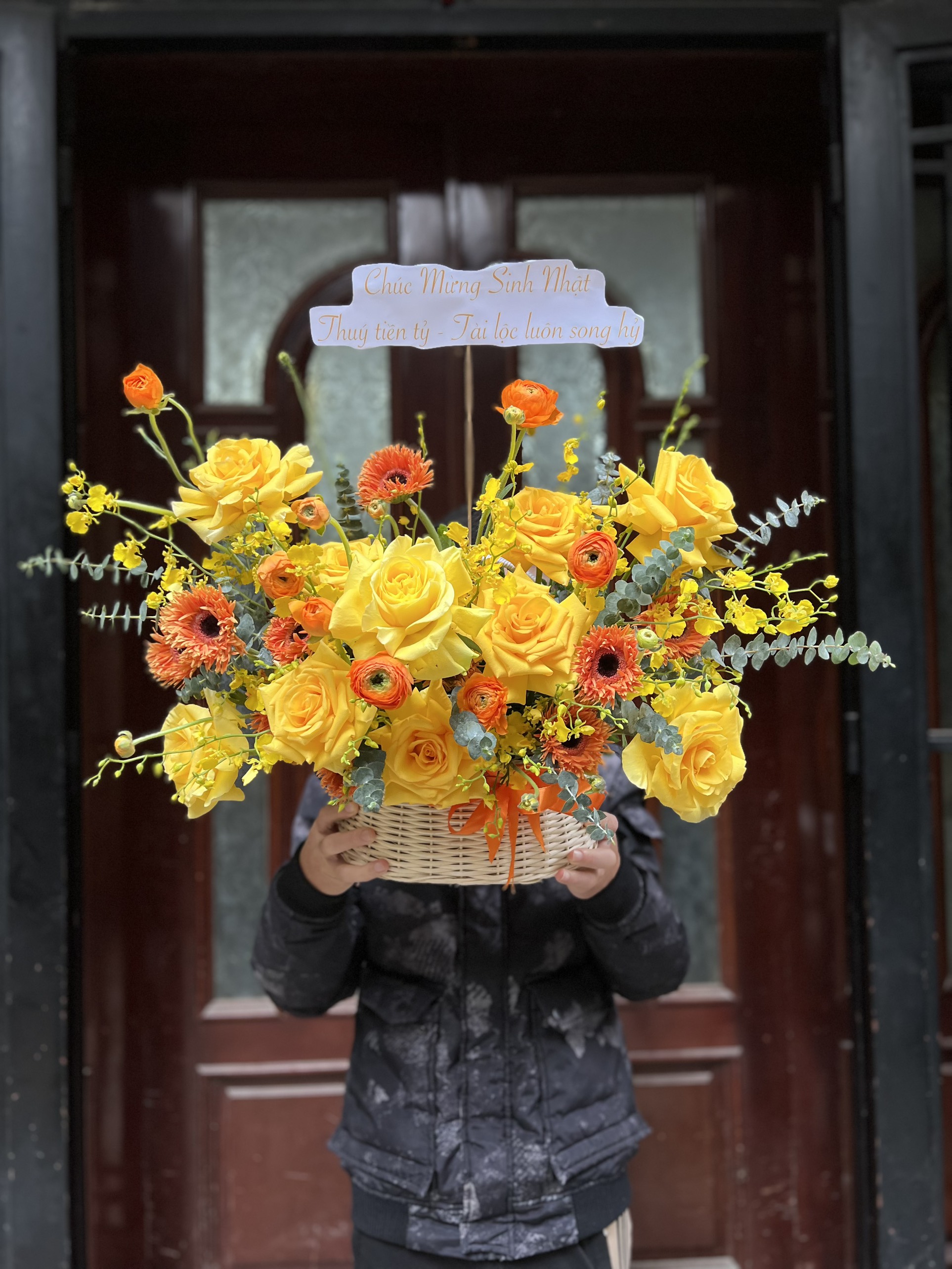 Giỏ hoa đẹp - HG037