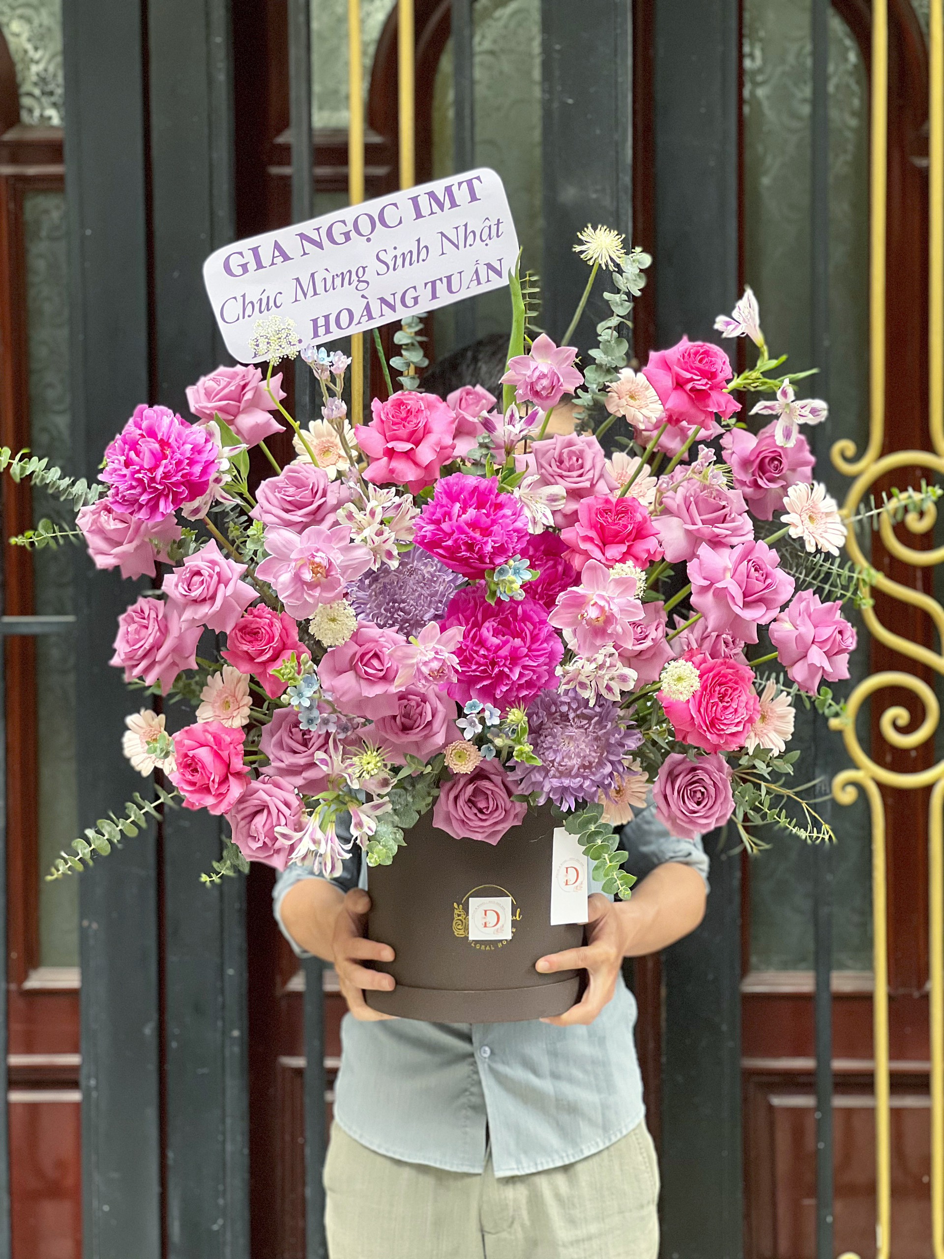 Giỏ hoa đẹp - HG032