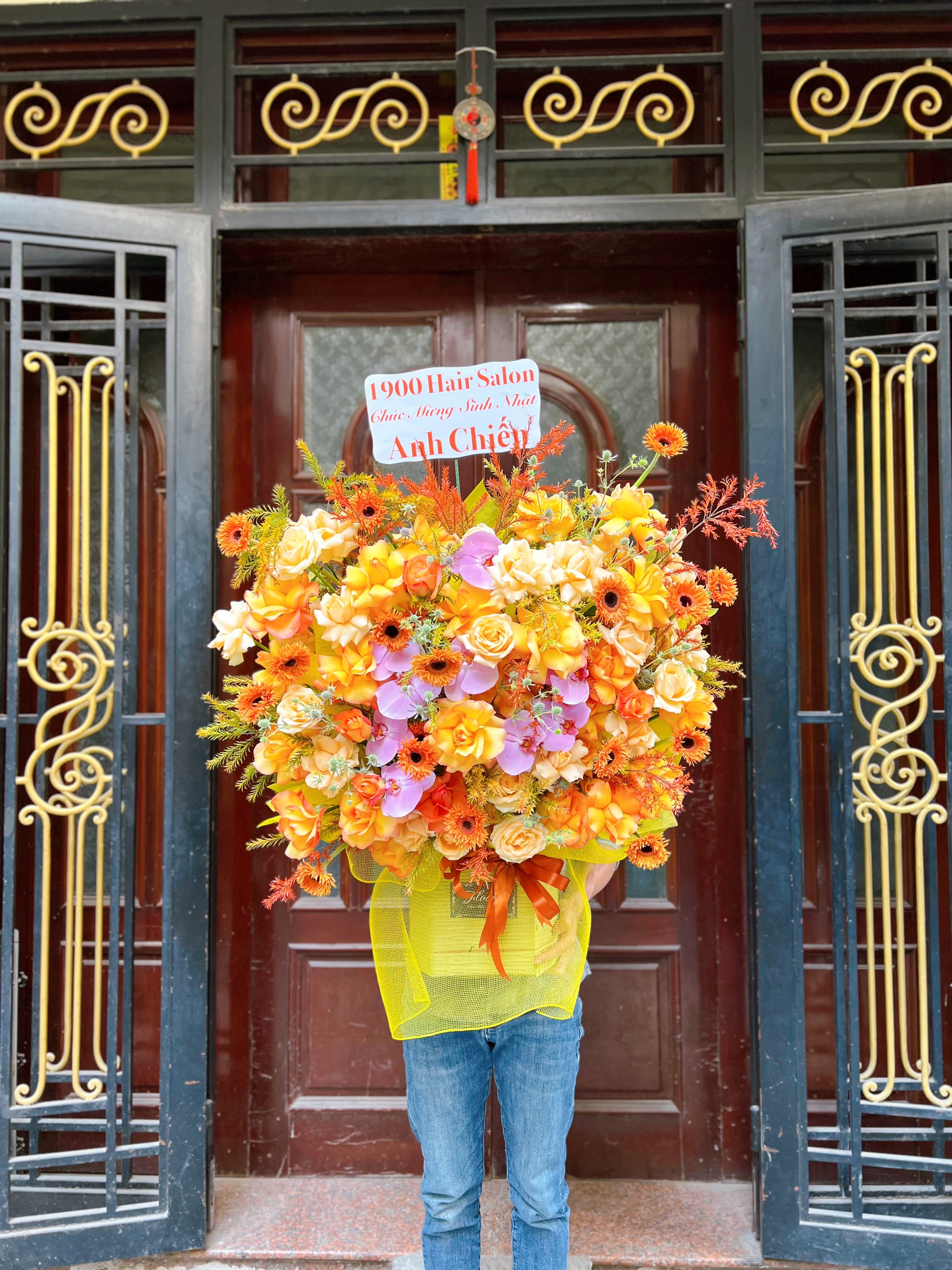 Giỏ hoa đẹp - HG038