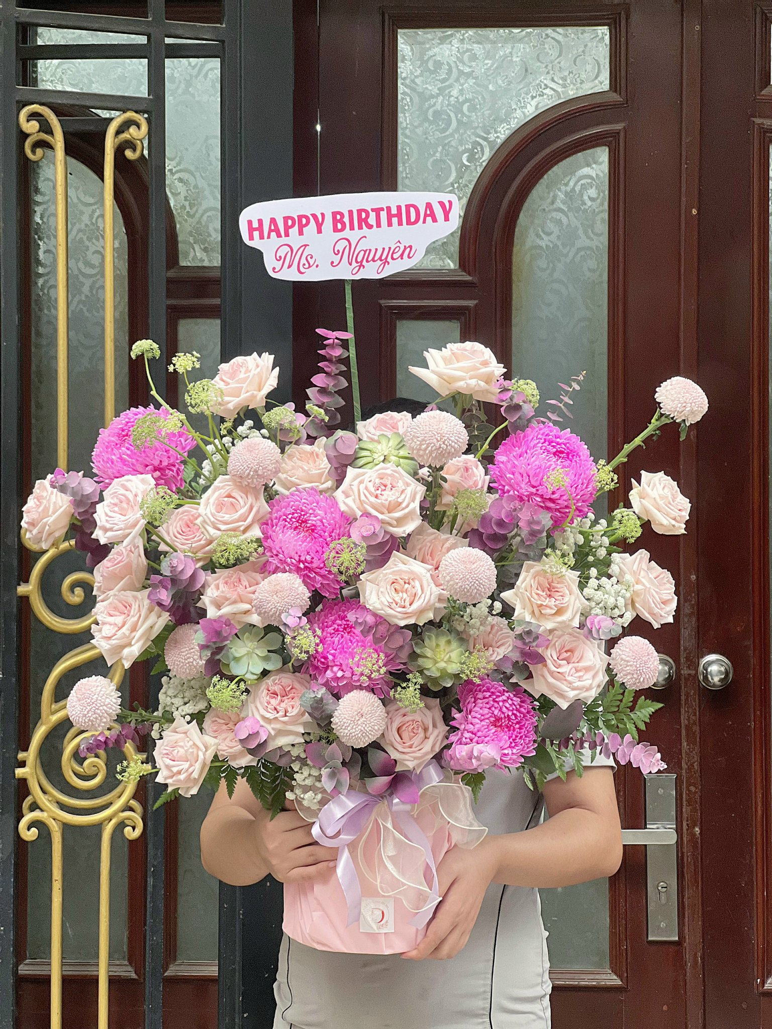 Giỏ hoa đẹp - HG031