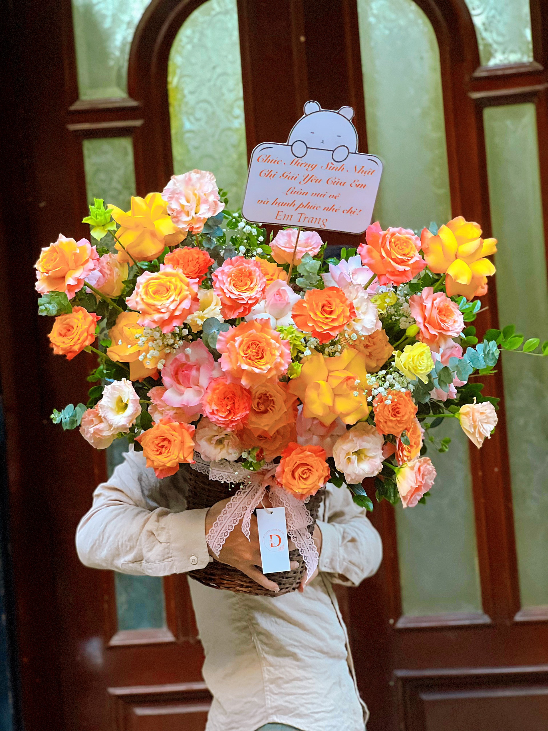 Giỏ hoa đẹp - HG039