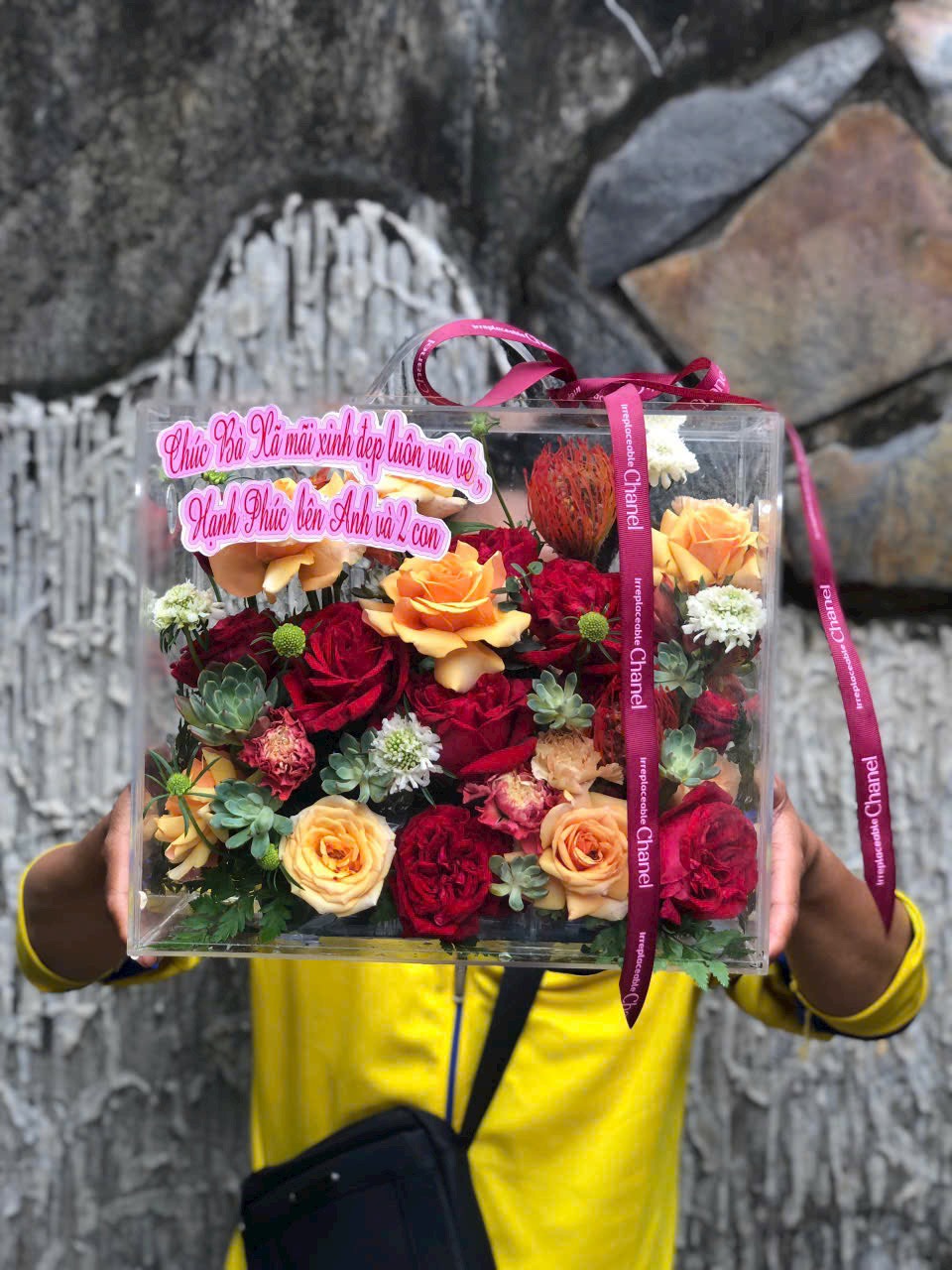 Giỏ hoa đẹp - HG044