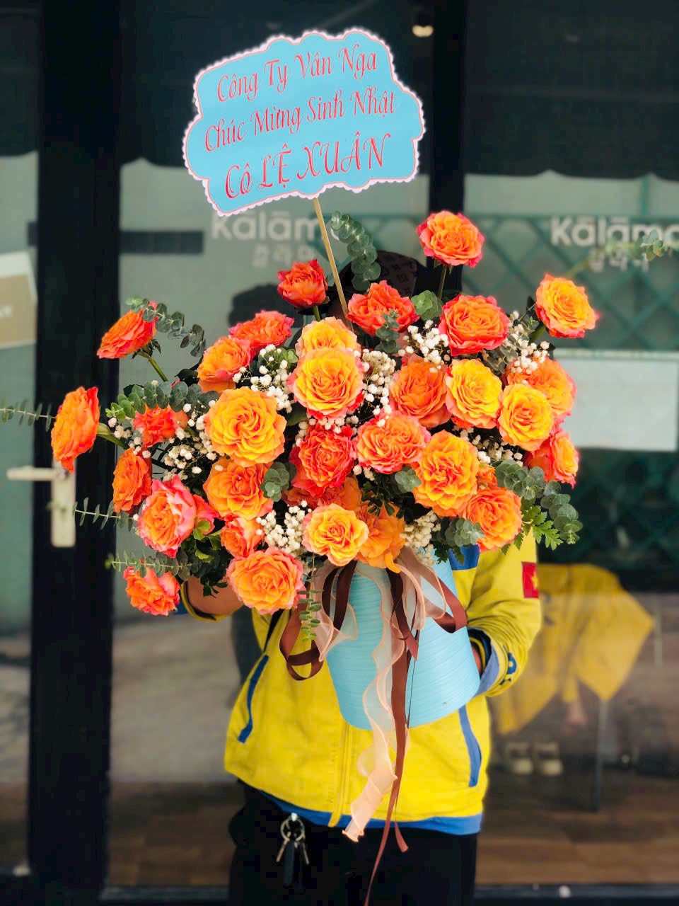 Giỏ hoa đẹp - HG047