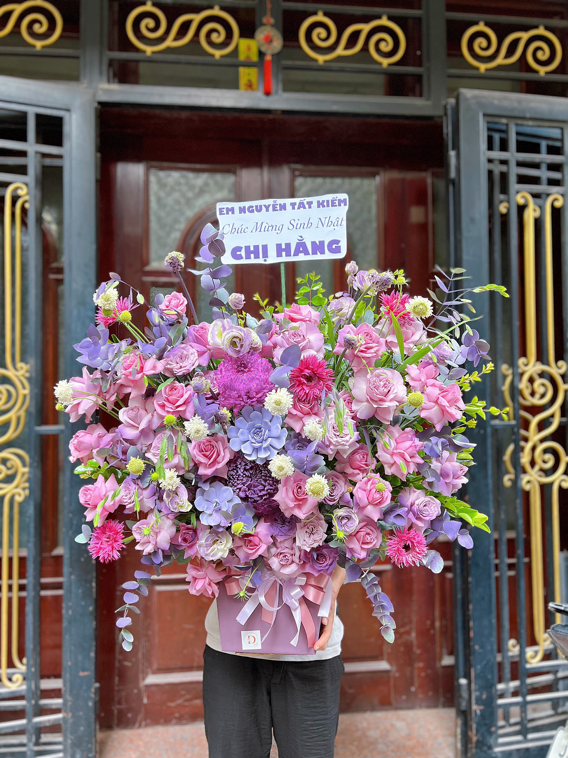 Giỏ hoa đẹp - HG041