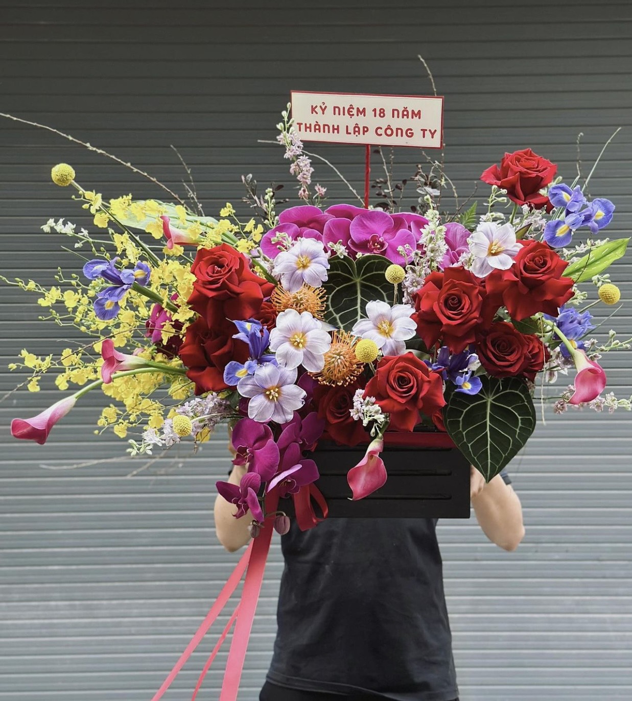 Giỏ hoa đẹp - HG042